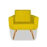 Poltrona Decorativa Anita Suede Amarela – Tutu Decor - 3