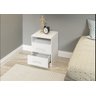 Mesa de Cabeceira 2 Gavetas Mdp 36x46,5x38cm Branco 1040 - 3