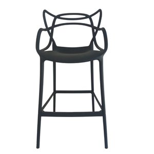 Kit 2 Banquetas Allegra Comercial Leve Resistente Pronto Uso:preto