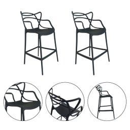 Kit 2 Banquetas Allegra Comercial Leve Resistente Pronto Uso:preto - 3