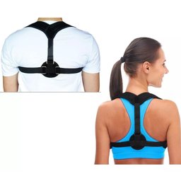 Colete Corretor Postural Magnético Ajustável com Suporte Ergonômico Ajeita Coluna Unissex K Online - 4