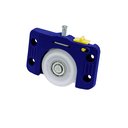 Ver imagem 2 de Kit porta correr JP 360 para Armários roldana 40mm c/rolamento 3kits