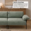 Ver mais imagens de Sofá Living Modular Industrial 3 Lugares Basileia 340cm Yescasa Veludo Tx Verde Pistache
