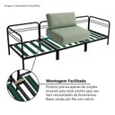 Ver imagem 6 de Sofá Living Modular Industrial 3 Lugares Basileia 340cm Yescasa Veludo Tx Verde Pistache
