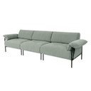 Ver imagem 3 de Sofá Living Modular Industrial 3 Lugares Basileia 340cm Yescasa Veludo Tx Verde Pistache