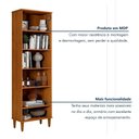 Ver imagem 6 de Armário Multiuso Goiânia 2 Portas 4 Prateleiras MDP 60cm Off White Kaiki Móveis