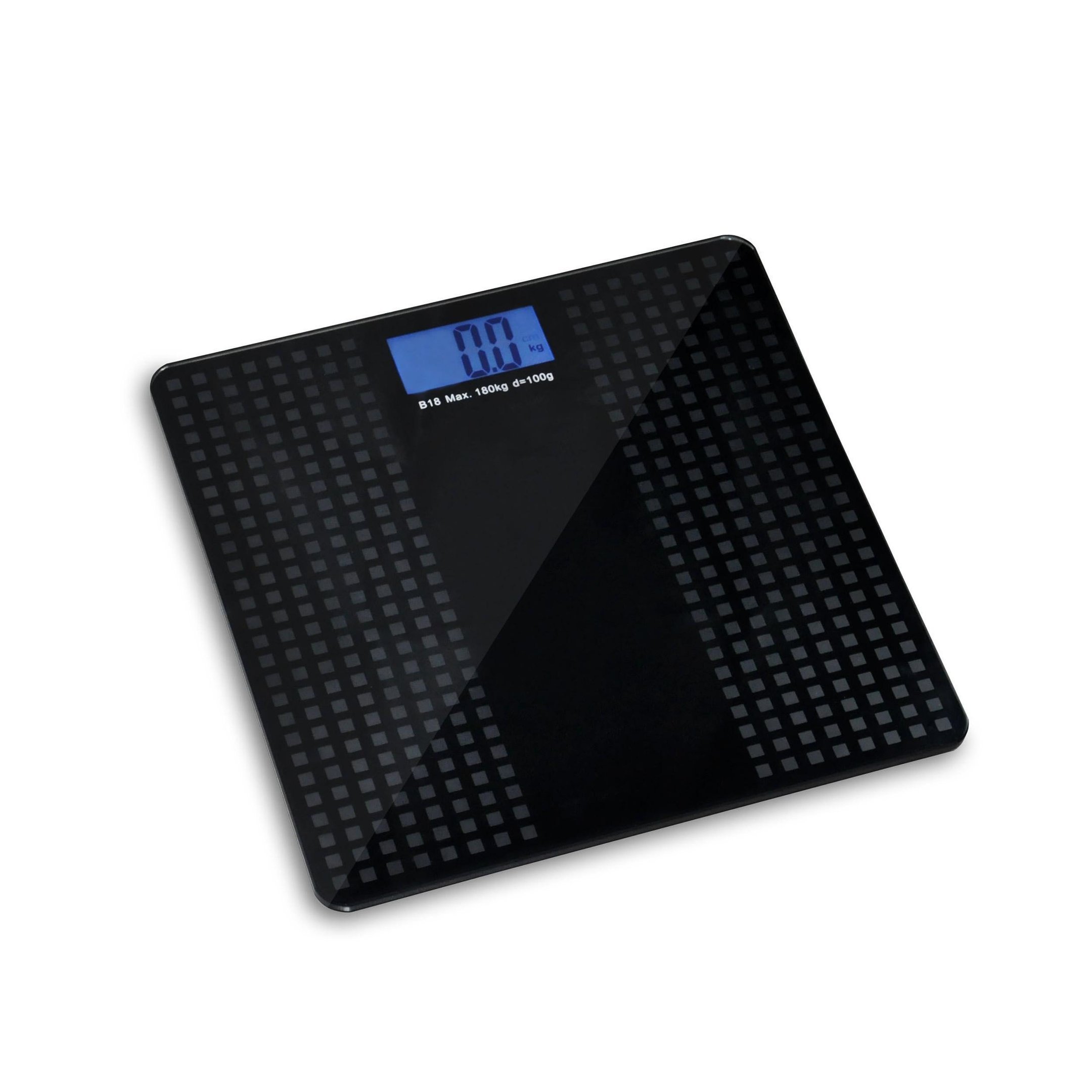 Balança Balança Digital Em Vidro Antiderrapante Preta - Lcd Azul | MadeiraMadeira