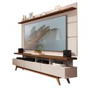 Ver imagem 2 de Painel com Rack para Tv 65 Polegadas Off White Freijó Alemanha Jammie Jm Móveis