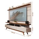 Ver imagem 4 de Painel com Rack para Tv 65 Polegadas Off White Freijó Alemanha Jammie Jm Móveis