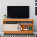 Ver imagem 2 de Rack para Sala de Estar Tv 50 Polegadas Estante Bancada Madeira Luxo:cinamomo