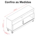 Ver imagem 5 de Rack para Sala de Estar Tv 50 Polegadas Estante Bancada Madeira Luxo:cinamomo