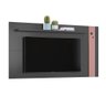 Painel Home Tv Até 55 Polegadas Eyre Grafito Ac/rose Ac - Cor: Cinza - 5