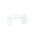 Ver imagem 2 de Mesa para Computador Notebook Desk Game Hades 5000 Preto Black - Fdecor