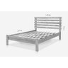 Cama Casal Rebeca New Madeira Branco Atraente Moveis - 5
