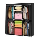 Ver imagem 1 de Guarda Roupa Portátil 2 Portas Cor Preto