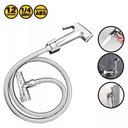 Ver imagem 7 de Ducha Higienica Completa Cromada Chuveirinho Mangueira Banheiro Casa Lavabo Flexivel Suporte Box