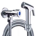 Ver imagem 5 de Ducha Higienica Completa Cromada Chuveirinho Mangueira Banheiro Casa Lavabo Flexivel Suporte Box