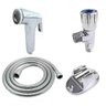 Ducha Higienica Completa Cromada Chuveirinho Mangueira Banheiro Casa Lavabo Flexivel Suporte Box - 1