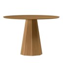 Ver imagem 1 de Mesa Sala de Jantar Tampo Redondo sem Vidro 117cm Isis Marrom/Ype