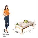 Ver imagem 3 de Aparador Buffet Henry + Mesa de Centro Grey para Sala Off White Cinamomo - Bela Móveis