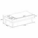 Ver imagem 4 de Aparador Buffet Henry + Mesa de Centro Grey para Sala Off White Cinamomo - Bela Móveis