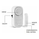 Ver imagem 3 de Kit 10 Alarme Sonoro Invasão Residencial Porta Janela Portão
