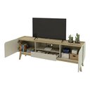 Ver imagem 5 de Rack para TV até 75 Polegadas com 2 Portas e 1 Gaveta Retrô Multimóveis CR45368 Off White/