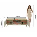 Ver imagem 3 de Rack para TV até 75 Polegadas com 2 Portas e 1 Gaveta Retrô Multimóveis CR45368 Off White/