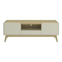 Ver imagem 6 de Rack para TV até 75 Polegadas com 2 Portas e 1 Gaveta Retrô Multimóveis CR45368 Off White/