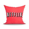 Capa de Almofada Netflix Vermelha 45cm x 45cm com Zíper - 1