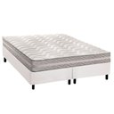 Ver imagem 1 de Cama Box Queen: Colchão Ortopédico Paropas D28 / Master Ag80 Prata Double Face 17 + Base Crc