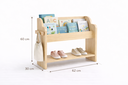 Ver imagem 2 de Revisteiro Infantil Montessori 3 em 1 Mdf Porta Livros com Prateleira