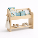 Ver imagem 1 de Revisteiro Infantil Montessori 3 em 1 Mdf Porta Livros com Prateleira
