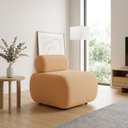 Ver imagem 1 de Poltrona Decorativa Sala Orgânica 60 cm Base Fixa Nara Bouclê D03 - D'Rossi