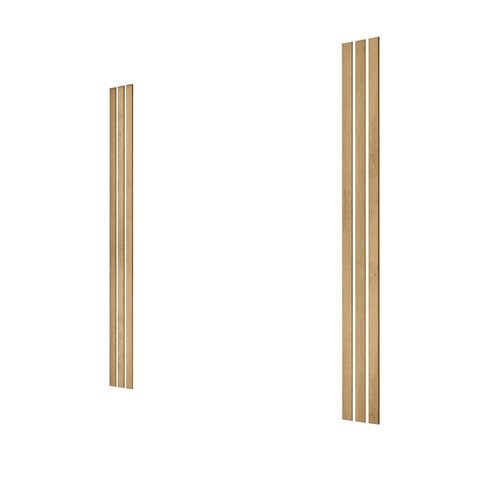 Kit com 6 Ripas para Roupeiro Porta de Correr Marrom/Cinamomo