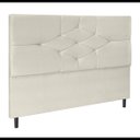 Ver imagem 2 de Cabeceira Solteiro Jbe Moveis Camboriú 94cm Para Cama Box 88cm Decoração Quarto - Creme