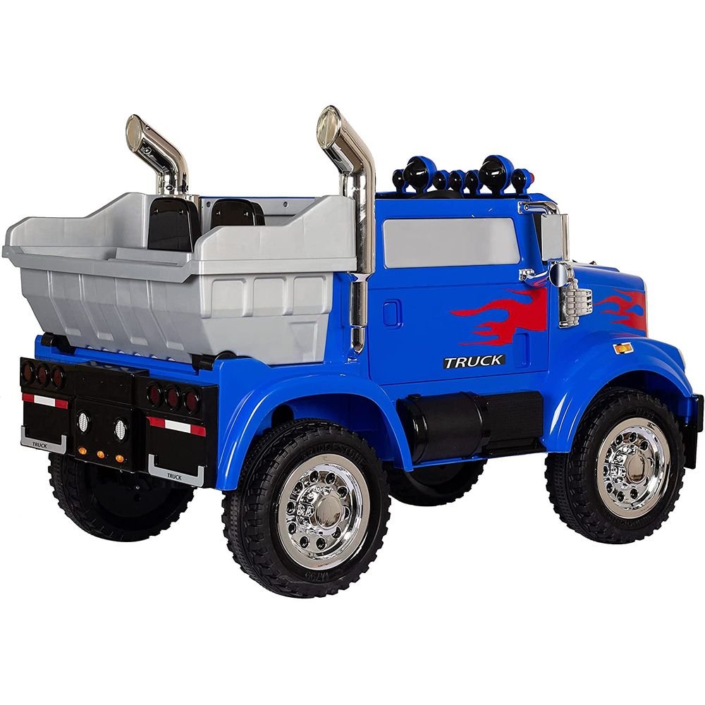 Caminhão Elétrico Infantil Transformer 12V com 2 Motores e Controle Remoto Azul - 4