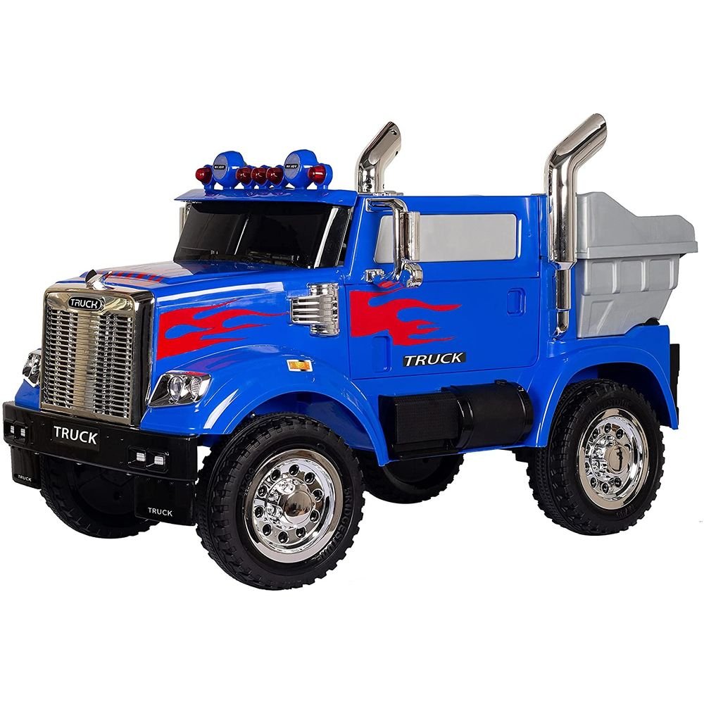 Caminhão Elétrico Infantil Transformer 12V com 2 Motores e Controle Remoto Azul - 3