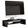 Kit 04 Suportes Stand Base Tela Monitor Soft Elevado 65cm em MDF com 01 Prateleira - Desk Design Pre - 3