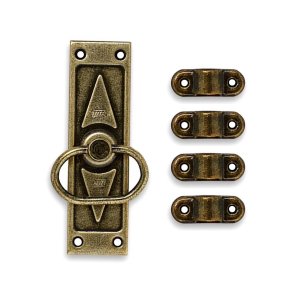 Kit 1 Cremona Ouro Velho + 1 Vara Preta Ovalada 1,5m