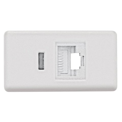 Módulo Tomada de Transmissão de Dados Tramontina Rj 45 Cat 6 Branco Tramontina