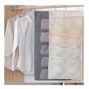 Ver imagem 7 de Organizador de Roupa Dupla Face 24 Bolsos Cabide Porta Sutiã