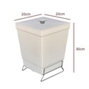 Ver imagem 2 de Lixeira para Banheiro de Plástico com Suporte Apoio - Stolf Areia