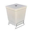 Ver imagem 1 de Lixeira para Banheiro de Plástico com Suporte Apoio - Stolf Areia