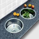 Ver imagem 5 de Cuba Redonda Cozinha 40 Cm Aço Inox 304 com Válvula e Sifão