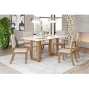 Ver imagem 2 de Mesa Jantar Yara 160 6 Cadeiras Mila Linho - Henn