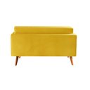 Ver imagem 4 de Sofá Namoradeira 2 Lugares Luma - Veludo Amarelo