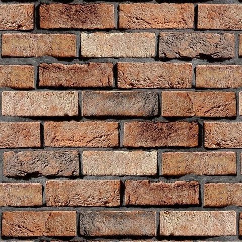 Papel de Parede Tijolo Tijolinho Marrom Rolo Adesivo 10m