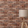 Papel de Parede Tijolo Tijolinho Marrom Rolo Adesivo 10m - 3