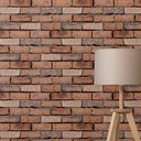 Ver imagem 3 de Papel de Parede Tijolo Tijolinho Marrom Rolo Adesivo 10m